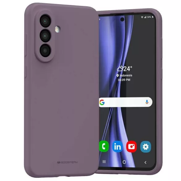 Mercury Silicone tok Samsung Galaxy A56 - lila