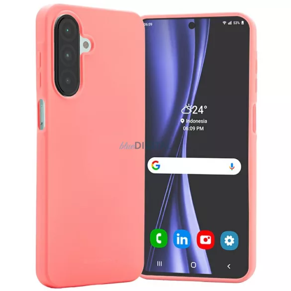 Mercury Soft tok Samsung Galaxy A26 - rózsaszín
