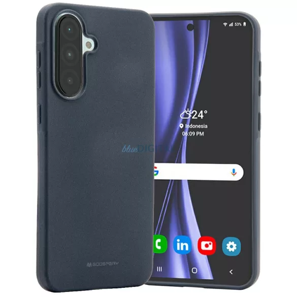 Mercury Soft tok Samsung Galaxy A56 - tengerészkék