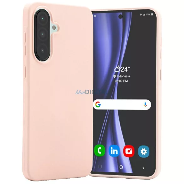 Mercury Soft tok Samsung Galaxy A56 - pasztell rózsaszín