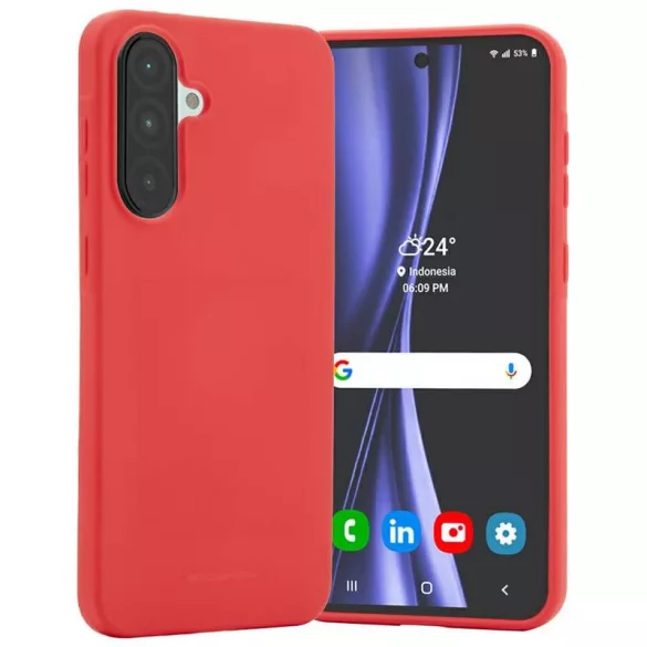 Mercury Soft tok Samsung Galaxy A56 - piros