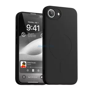 Mercury Semi-Silicone MagSafe-kompatibilis tok iPhone 16e - fekete