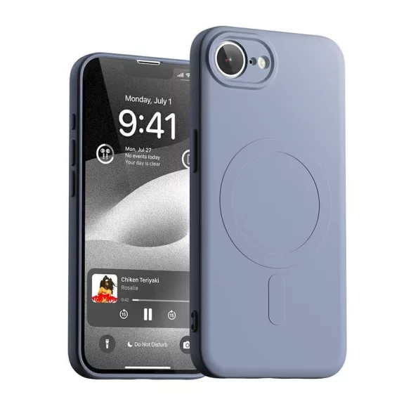 Mercury Semi-Silicone MagSafe-kompatibilis tok iPhone 16e - orgonalila