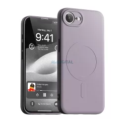   Mercury Semi-Silicone MagSafe-kompatibilis tok iPhone 16e - levendulalila