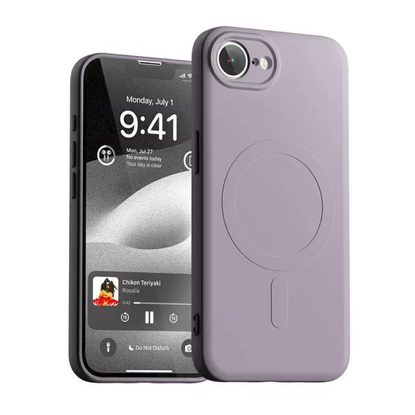 Mercury Semi-Silicone MagSafe-kompatibilis tok iPhone 16e - levendulalila