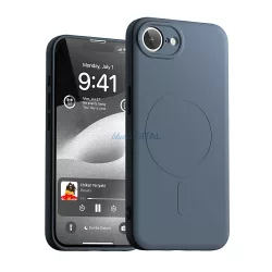   Mercury Semi-Silicone MagSafe-kompatibilis tok iPhone 16e - tengerészkék