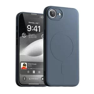 Mercury Semi-Silicone MagSafe-kompatibilis tok iPhone 16e - tengerészkék