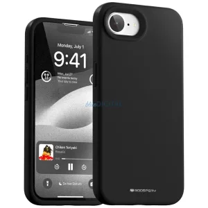 Mercury Silicone tok iPhone 16e - fekete