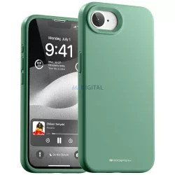 Mercury Silicone tok iPhone 16e - zöld