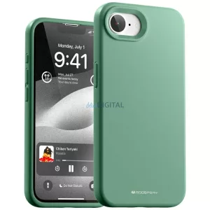 Mercury Silicone tok iPhone 16e - zöld