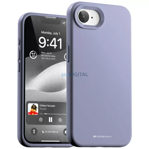 Mercury Silicone tok iPhone 16e - levendulalila