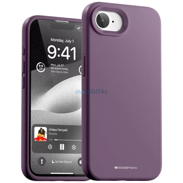 Mercury Silicone tok iPhone 16e - lila