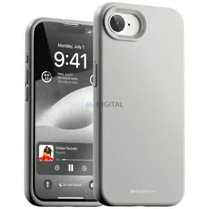 Mercury Silicone tok iPhone 16e - világosszürke