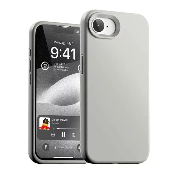 Mercury Silicone tok iPhone 16e - világosszürke