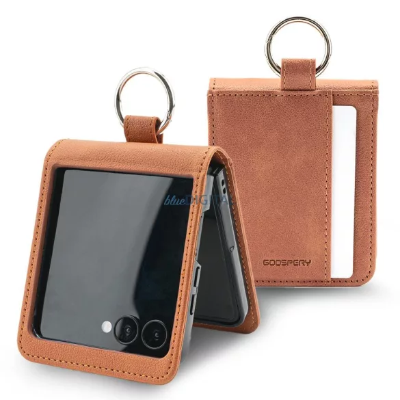 Mercury Basic Diary tok Samsung Galaxy Z Flip7 - világos barna