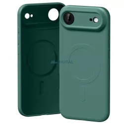   Mercury Semi-Silicone MagSafe-kompatibilis tok iPhone Air - zöld