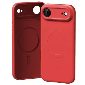 Mercury Semi-Silicone MagSafe-kompatibilis tok iPhone Air - piros