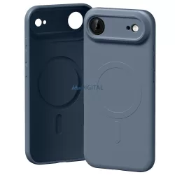   Mercury Semi-Silicone MagSafe-kompatibilis tok iPhone Air - szürkéskék