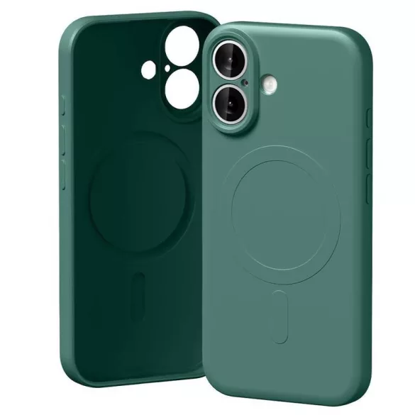 Mercury Semi-Silicone MagSafe-kompatibilis tok iPhone 17 - zöld