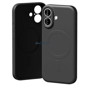 Mercury Semi-Silicone MagSafe-kompatibilis tok iPhone 17 - fekete