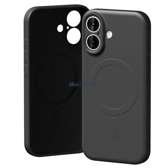 Mercury Semi-Silicone MagSafe-kompatibilis tok iPhone 17 - fekete
