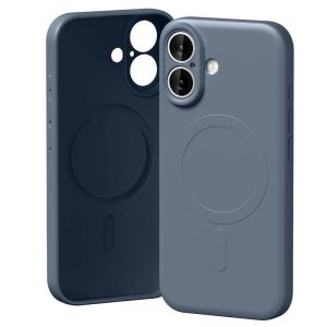 Mercury Semi-Silicone MagSafe-kompatibilis tok iPhone 17 - szürkéskék