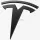 Spigen Front Emblem logó-takaró Tesla Model Y (Juniper) - fekete
