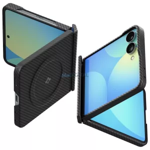 Spigen Air Skin Aramid Mag MagSafe tok Samsung Galaxy Z Flip8 - fekete