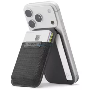 Spigen S314-4 Slim Fold Tripod MagSafe mágneses pénztárca - fekete