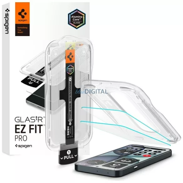 Spigen Glas.TR EZ FIT PRO AC HD Anti-Reflection edzett üveg Nothing Phone 4A (2 db)