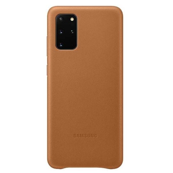 Tok Samsung EF-VG985LA S20+ G985 barna bőr tok