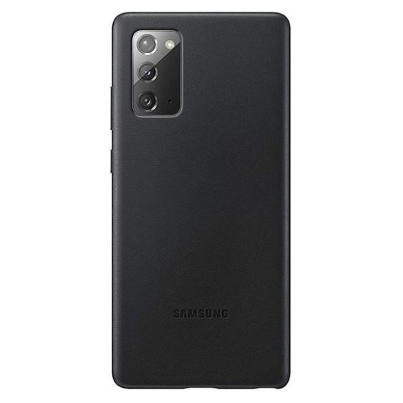 Tok Samsung EF-VN980LB Note 20 N980 fekete bőr tok