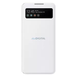 Tok Samsung EF-EA426PW A42 5G fehér S View tok pénz-és kártyatartóval