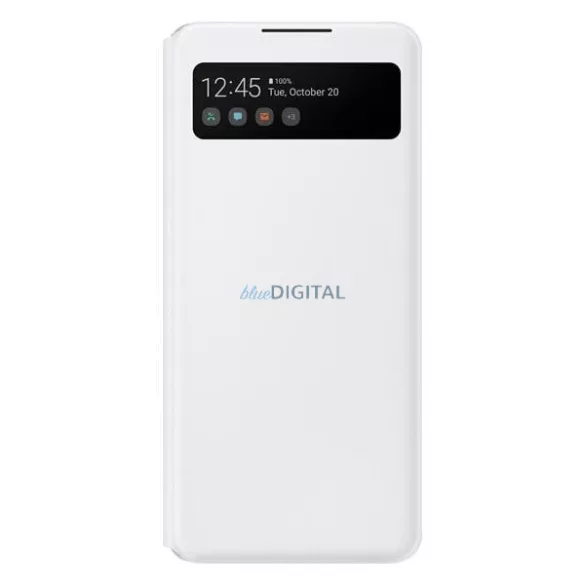 Tok Samsung EF-EA426PW A42 5G fehér S View tok pénz-és kártyatartóval