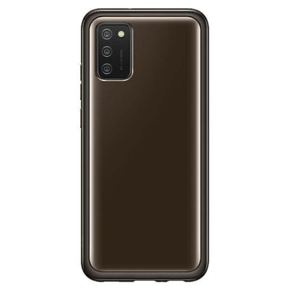 Tok Samsung EF-QA026TB A02s Clear Cover fekete tok