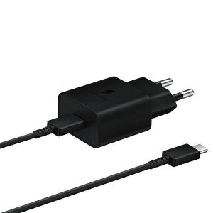 Samsung töltő EP-T1510XB 15W gyorstöltés + kábel USB-C/USB-C fekete