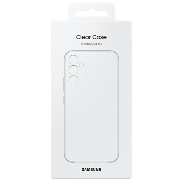 Etui Samsung EF-QA346CTEGWW A34 5G A346  Soft Clear Cover (átlátszó, puha, átlátszó tok)