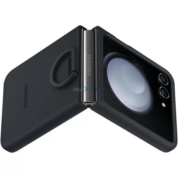 Samsung EF-PF731TNEGWWW Z Flip5F731 indigó színű szilikon tok gyűrűvel