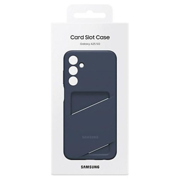 Etui Samsung EF-OA256TBEGWW A25 5G A256 fekete-kék kártyatartós tok