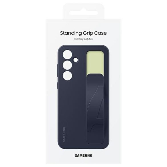 Samsung EF-GA556TBEGWW Silicone Cover Strap tok Samsung Galaxy A55 5G - fekete