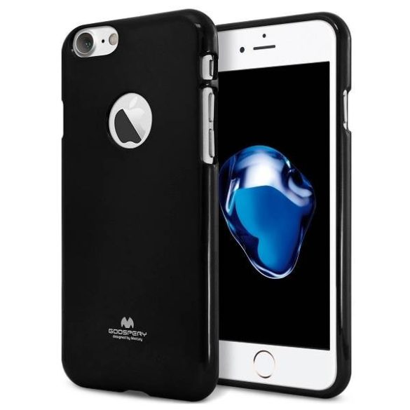 Mercury Jelly Case iPhone X fekete tok precíz kivágásokkal