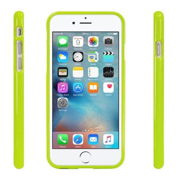 Mercury Jelly Case iPhone X lime tok precíz kivágásokkal