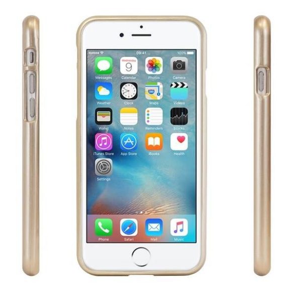 Mercury Jelly Case iPhone X arany tok precíz kivágásokkal