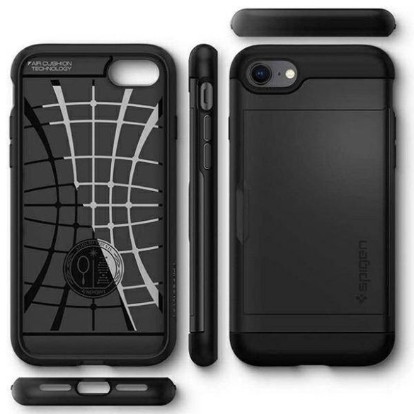 Spigen Slim Armor CS iPhone 7/8/SE 2020/2022 fekete tok