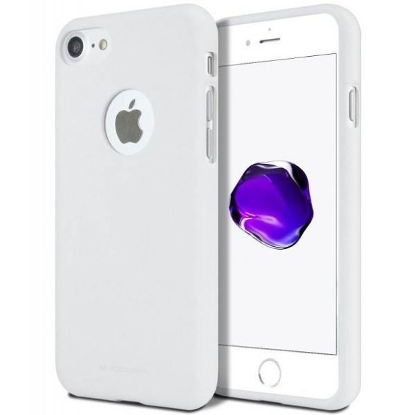 Mercury Soft iPhone X fehér tok precíz kivágásokkal