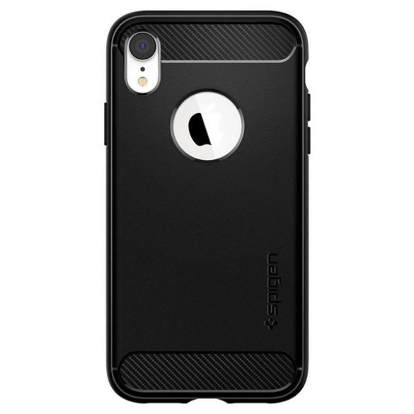 Spigen Rugged Armor iPhone Xr fekete 064CS24871 tok