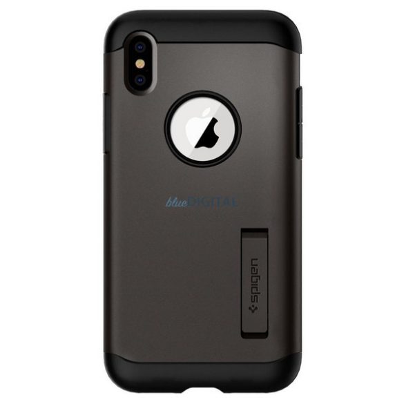 Spigen Slim Armor tok iPhone XS Max - fémszürke
