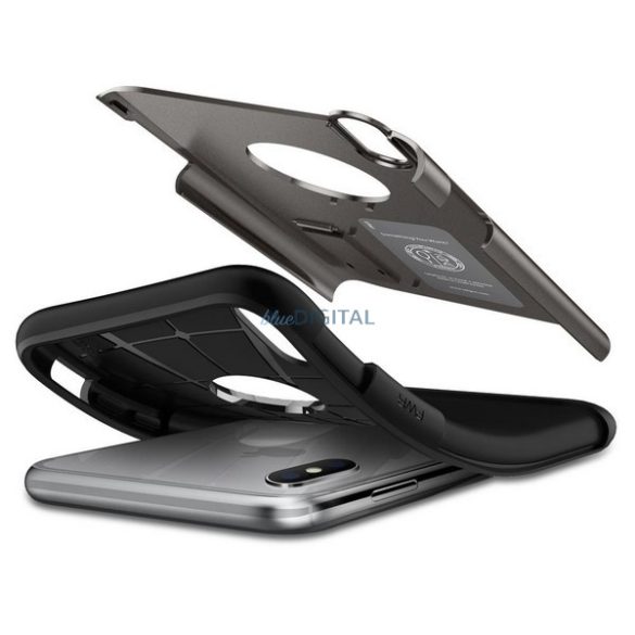 Spigen Slim Armor tok iPhone XS Max - fémszürke