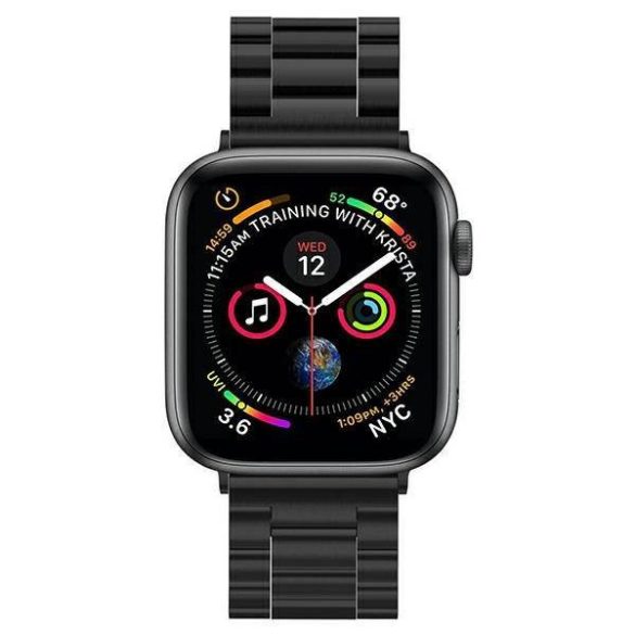 Spigen Modern Fit óraszíj Apple Watch 1/2/3 /4/5/6/7/SE 42/44/45mm fekete