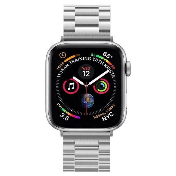 Spigen Modern Fit óraszíj Apple Watch 1/2/3 /4/5/6/7/SE 42/44/45mm ezüst